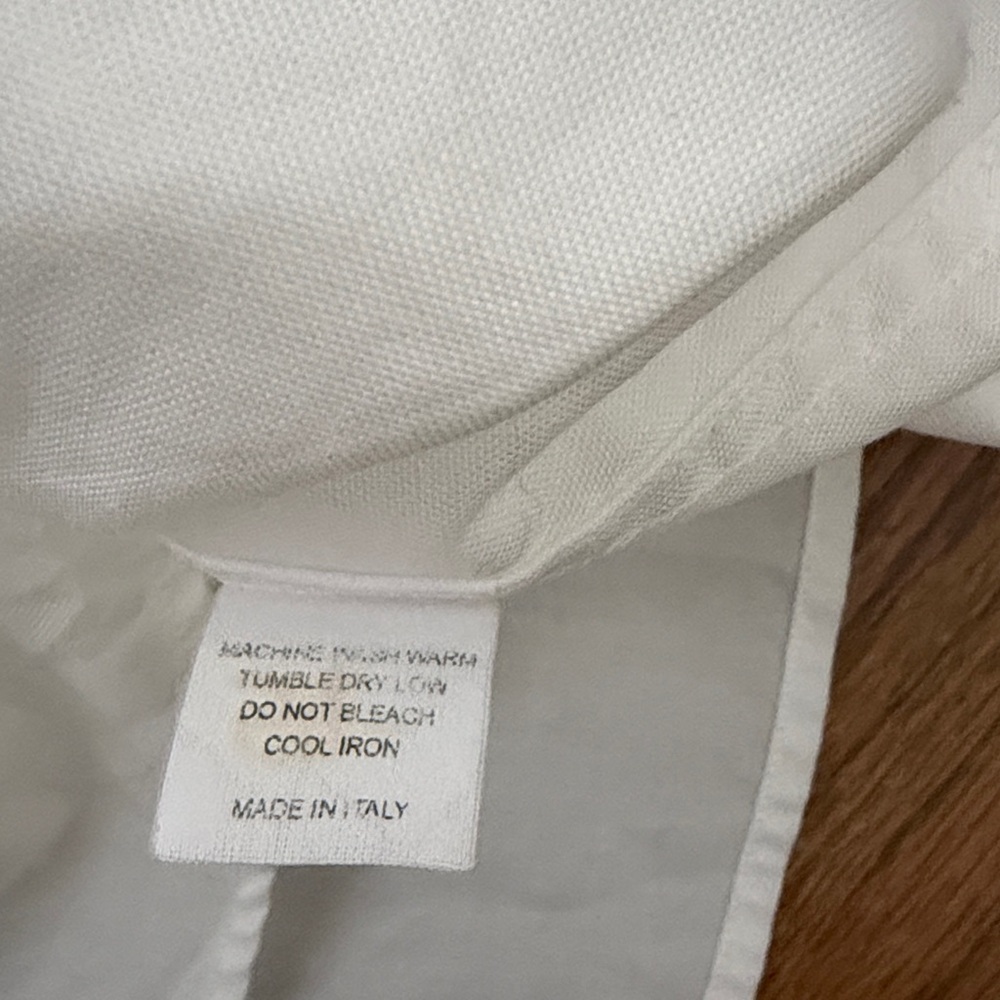 BERGDORF GOODMAN Tailored Fit White Men's Shirt Size M - Picture 4 of 7